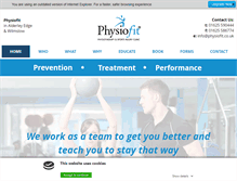 Tablet Screenshot of physiofit.co.uk